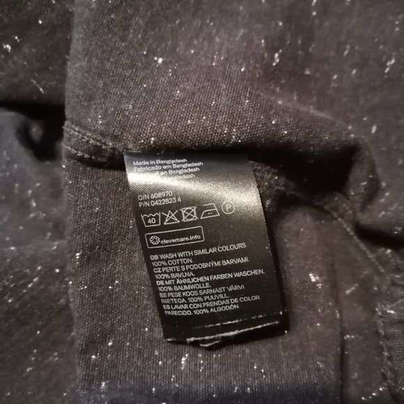 H&M, black mens button-down, size medium - Picture 8 of 9